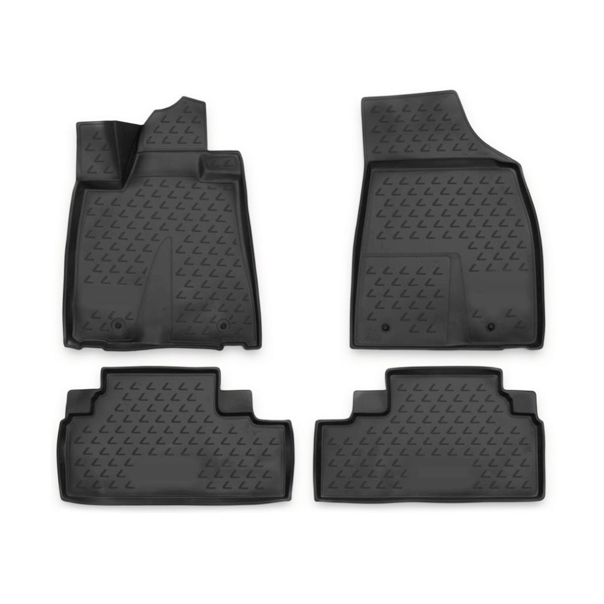 Lexus RX 350 Floor Mats - Omac - Rubber TPE 4 Pcs - Black - '10-'15